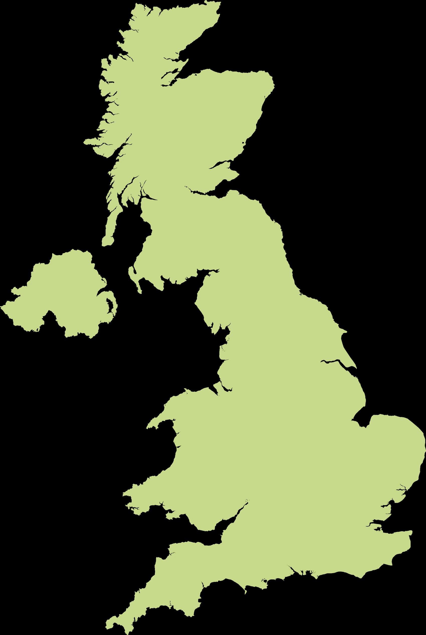 イギリスの地図