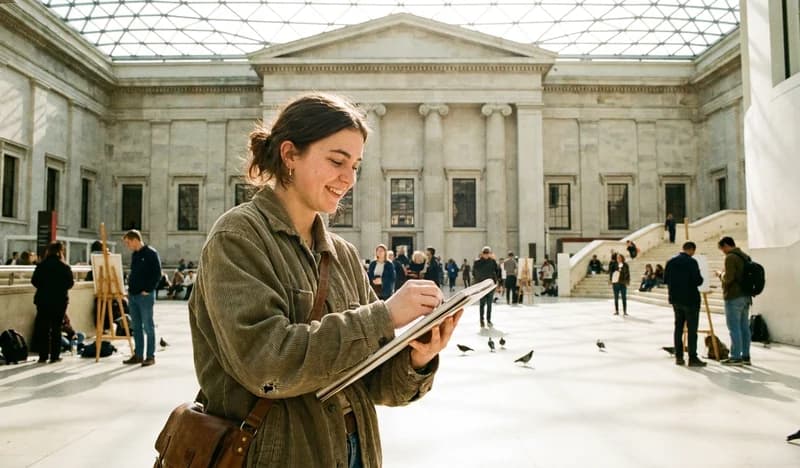 イギリスの歴史的な街並みで学ぶ留学生