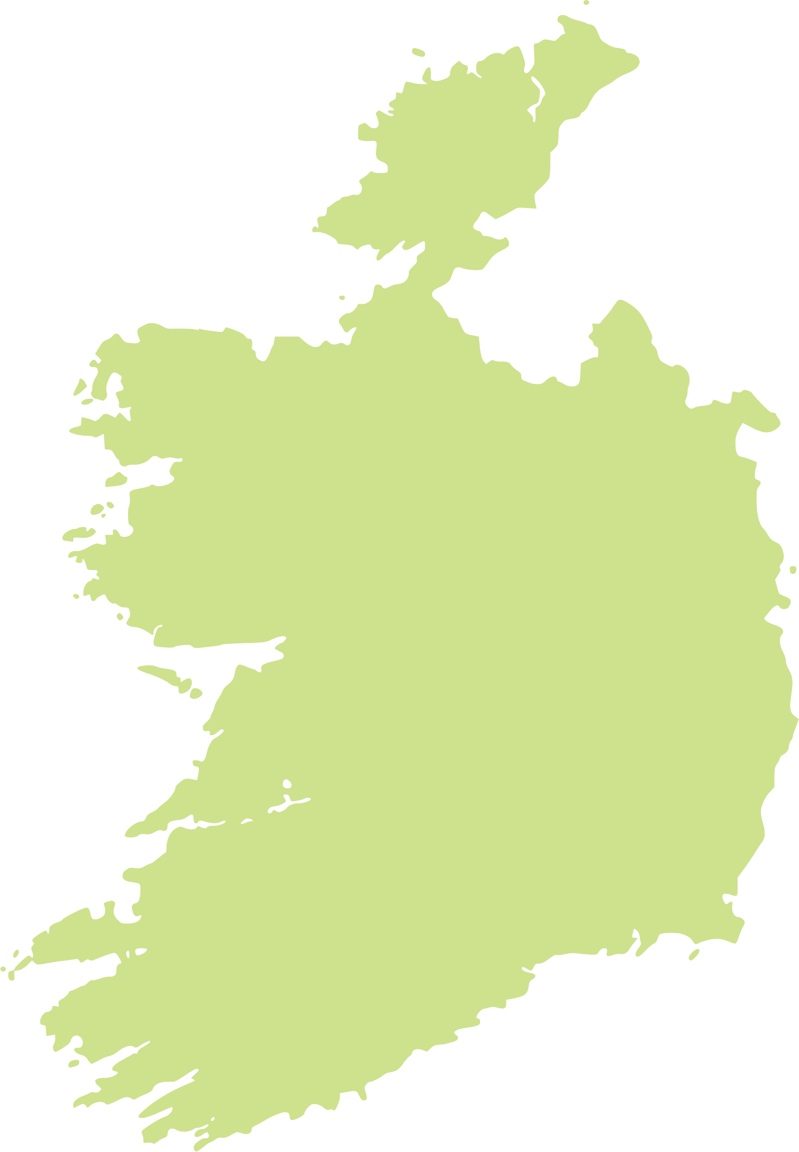 アイルランドの地図