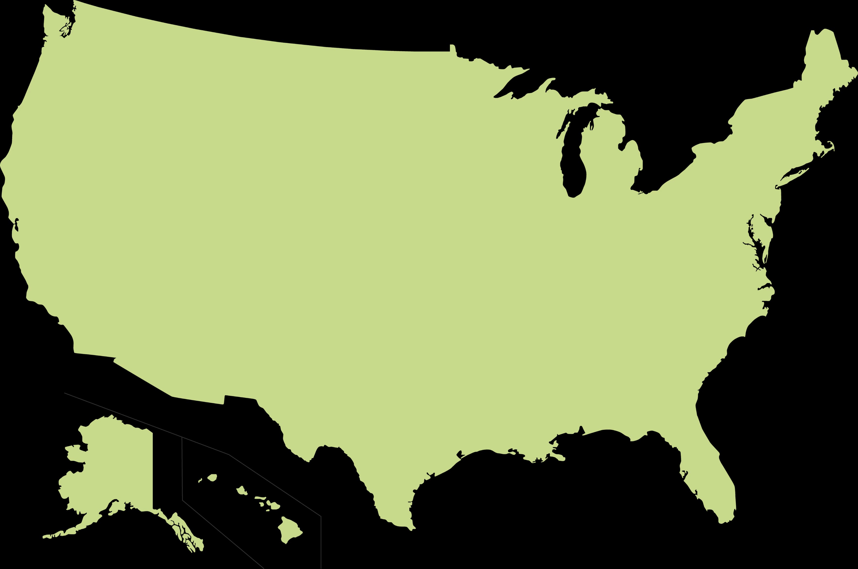 アメリカの地図